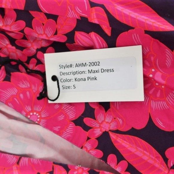 Aloha Marina Maxi Dress Kona Pink Floral - Picture 8 of 8